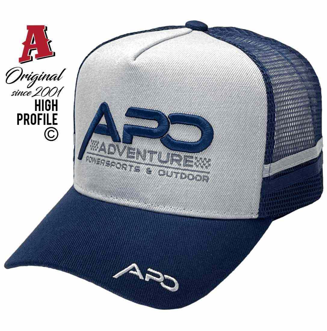 APO Adventure Powersports Outdoor Coffs Harbour NSW HP Midrange Aussie Trucker Hats with Double SideBands Australian HeadFit