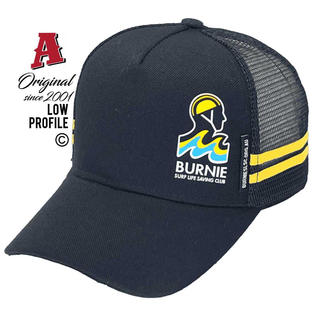 Burnie Surf Life Saving Club Burnie TAS Basic Aussie Trucker Hats with HeadFit Crown 3D Plasti-weld logo