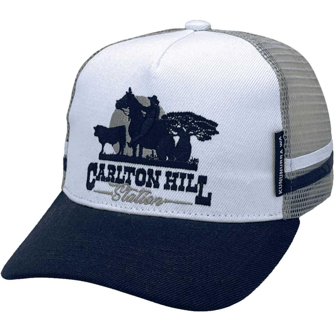 Carlton Hill Station Cambridge Gulf WA Original Midrange Aussie Trucker Hat with Double Sidebands