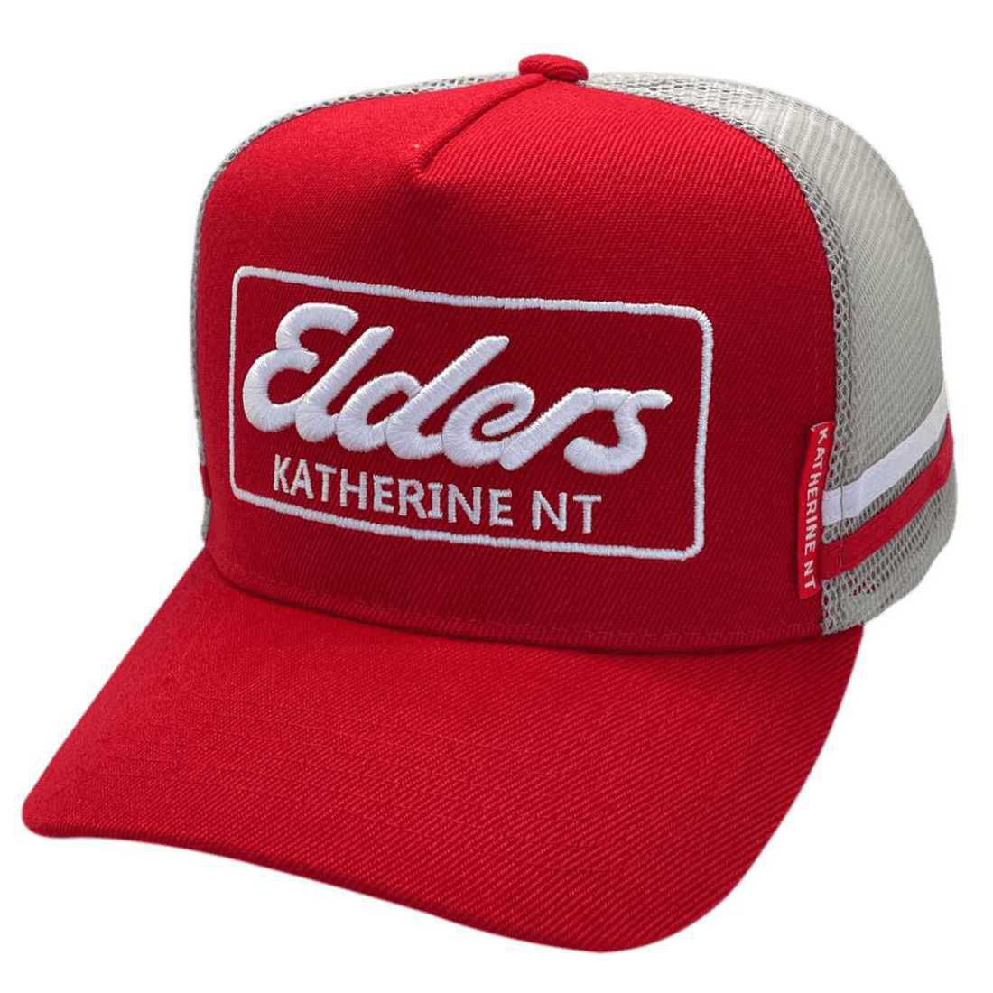 Elders Real Estate Katherine NT HP Original Basic Aussie Trucker Hat with double side bands 3d embroidery effect