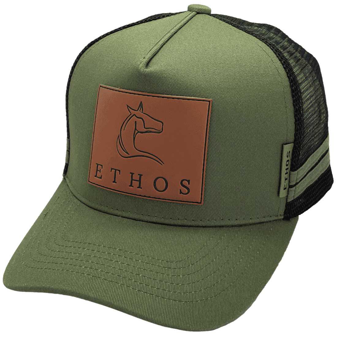 Ethos - Original Basic Aussie Trucker Hat with double side bands