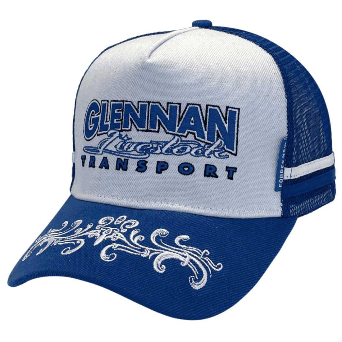 Glennan Livestock Transport Forbes NSW HP Original Power Aussie Trucker Hat with Double Side Bands