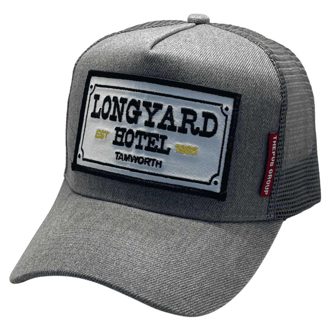 Longyard Hotel Tamworth Basic Aussie Trucker Hat Grey Fleck