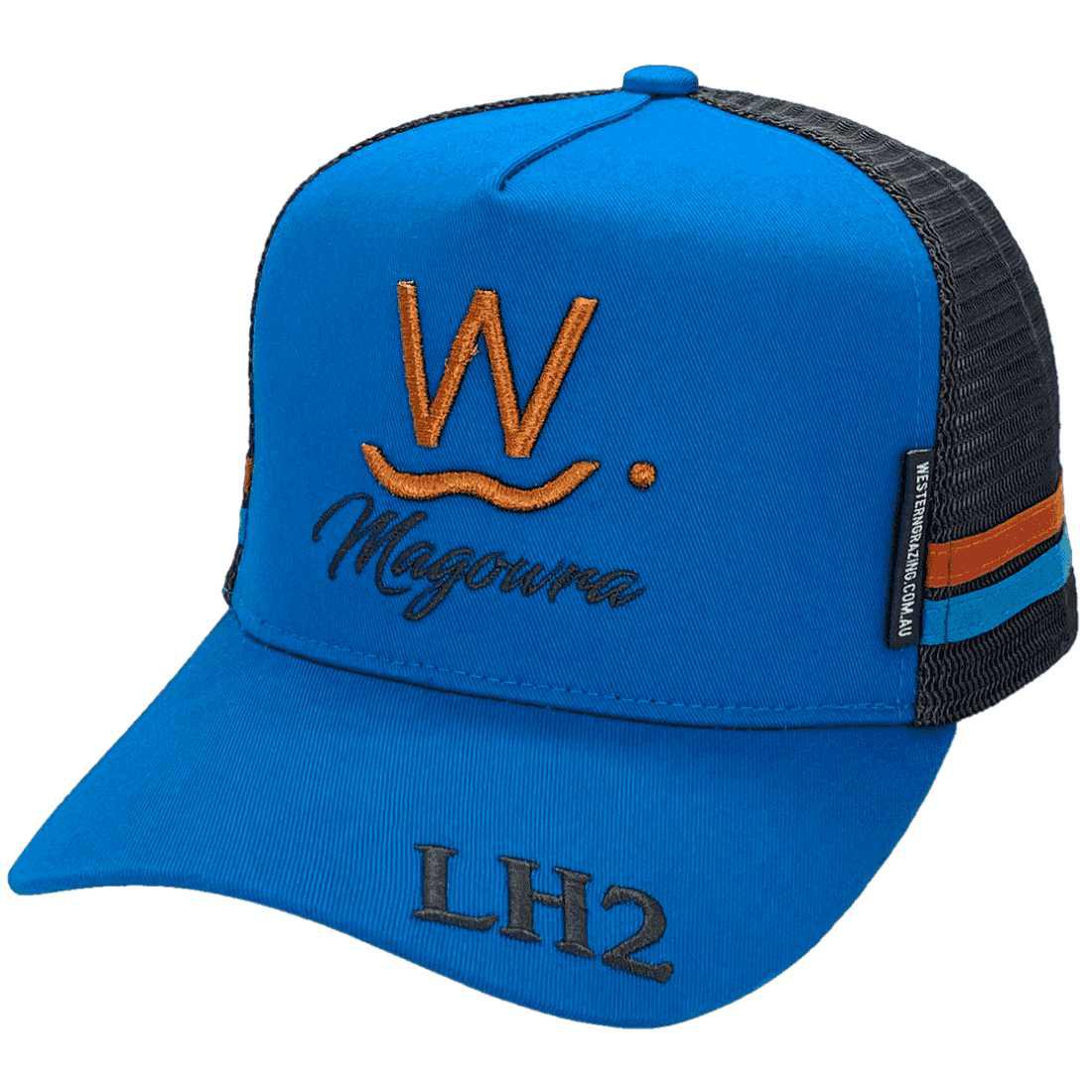 Magowra - Western Grazing Co QLD Midrange Aussie Trucker Hat with double side bands