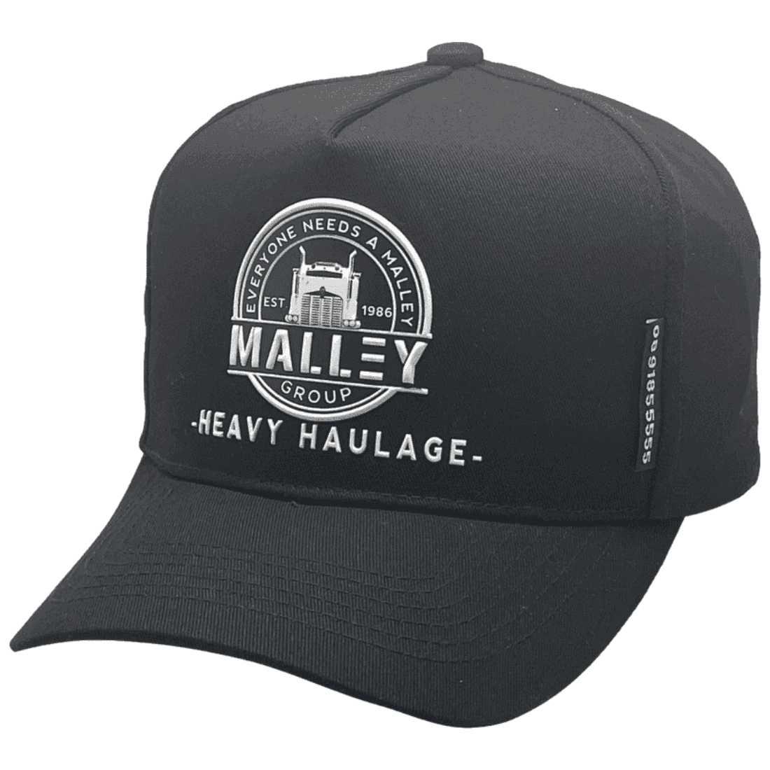 Malley Group Heavy Haulage Karratha WA Basic Aussie Trucker Hat