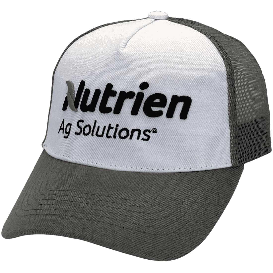 Nutrien Ag Solutions Tamworth NSW LP Original Basic Aussie Trucker Hat with no sidebands