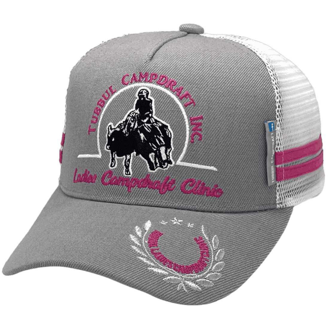 Tubbul Campdraft Inc NSW - Original Midrange Aussie Trucker Hat with double side bands