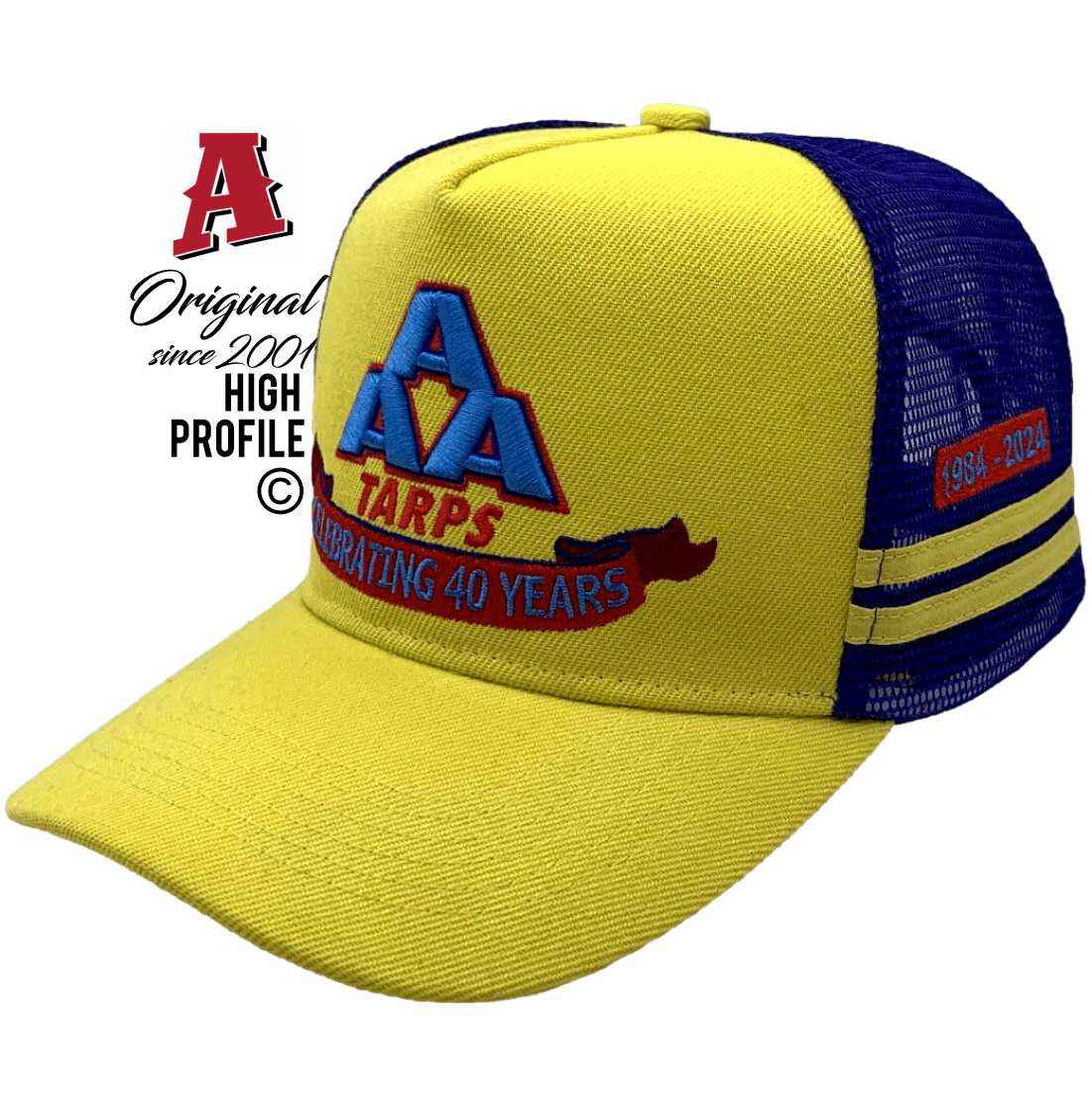 AAA TARPS Services Wingfield SA 5013 Midrange Aussie Trucker Hats Australian HeadFit Crown wirh Dual SideBands Snapback